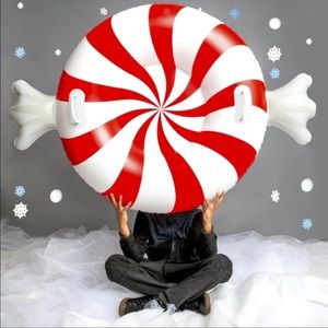 Anthropologie/ Bigmouth Inc. Peppermint Twist Snow Tube